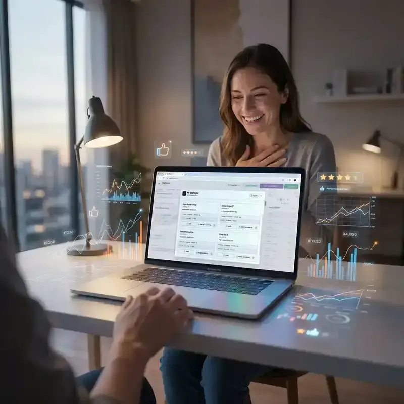AlgoSocial trading platform